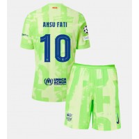 Barcelona Ansu Fati #10 3rd trikot Kinder 2024-25 Kurzarm (+ Kurze Hosen)